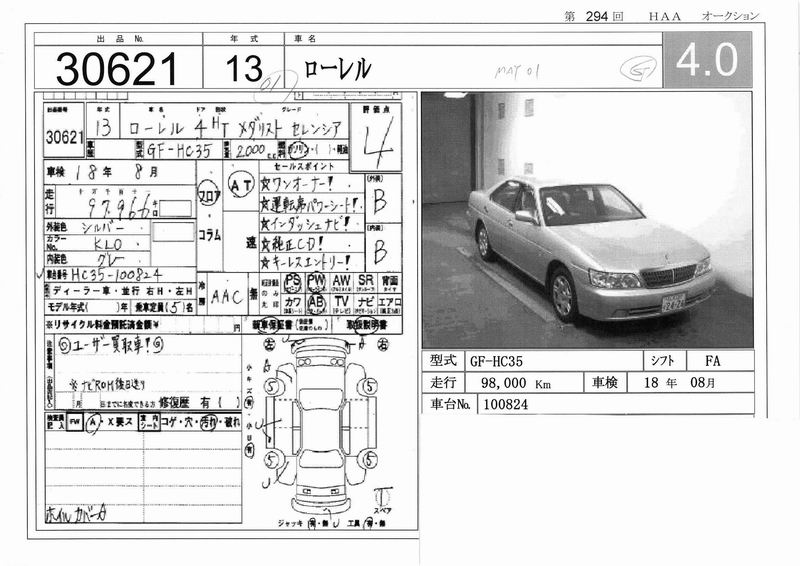 2001 Nissan Laurel Pictures