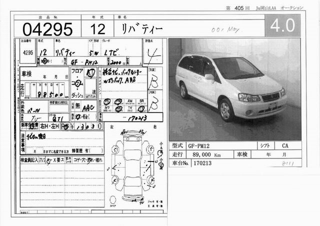 2000 Nissan Liberty Pictures