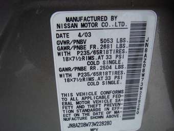 2003 Nissan Murano Images