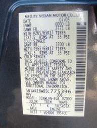 2005 Nissan Pathfinder For Sale