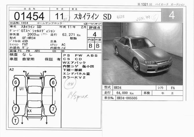 1999 Nissan Skyline