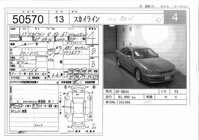 2001 Nissan Skyline Images