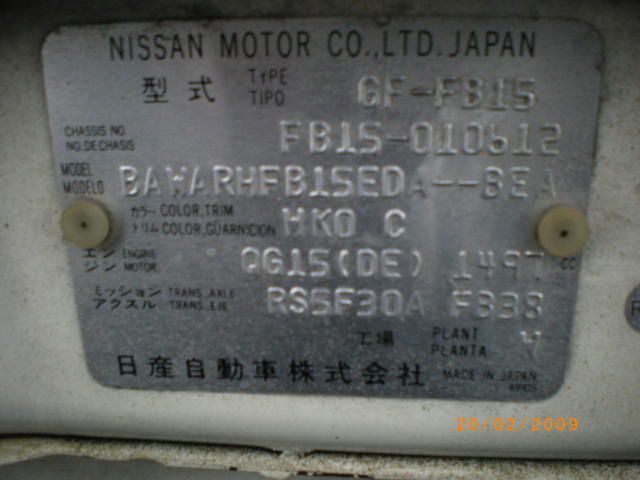 1998 Nissan Sunny