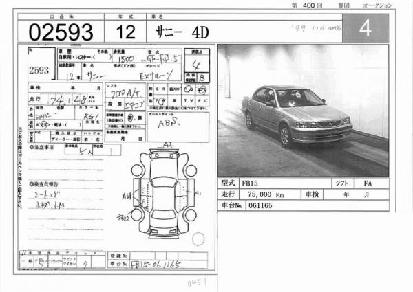 1999 Nissan Sunny For Sale