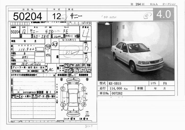 2000 Nissan Sunny Pictures