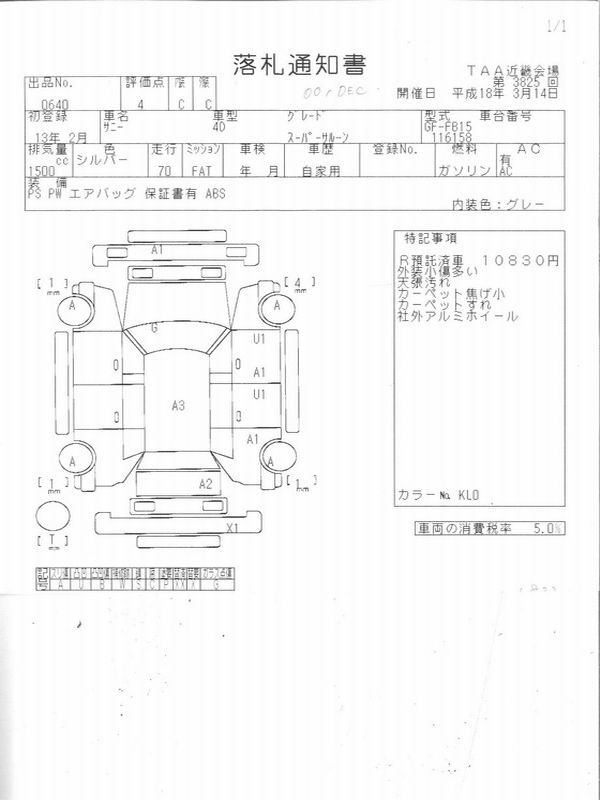2000 Nissan Sunny Pictures