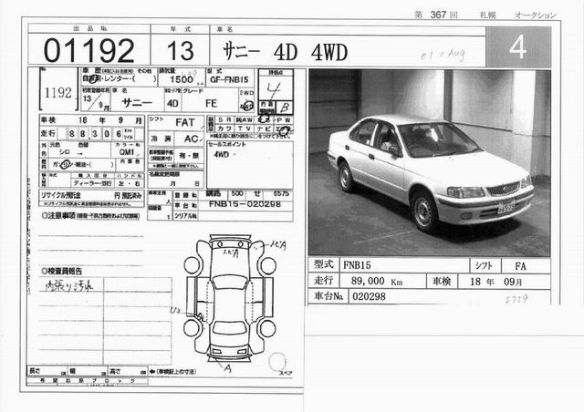 2001 Nissan Sunny