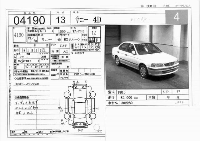 2001 Nissan Sunny Images