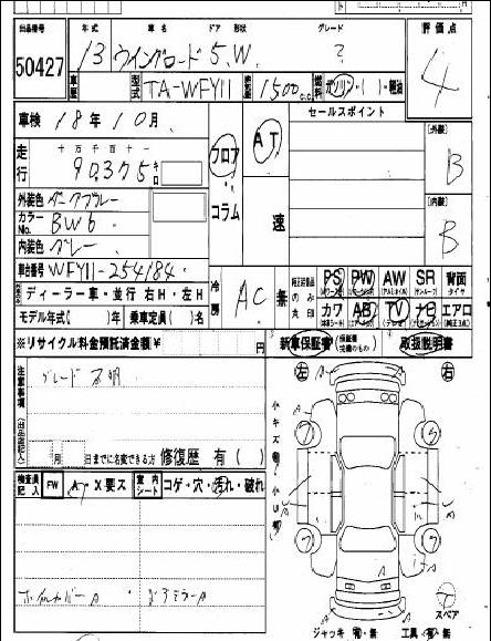 2001 Nissan Wingroad Photos