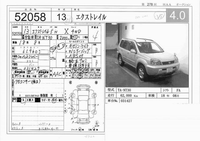 2001 Nissan X-Trail For Sale