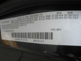 2005 Subaru B9 Tribeca Pictures