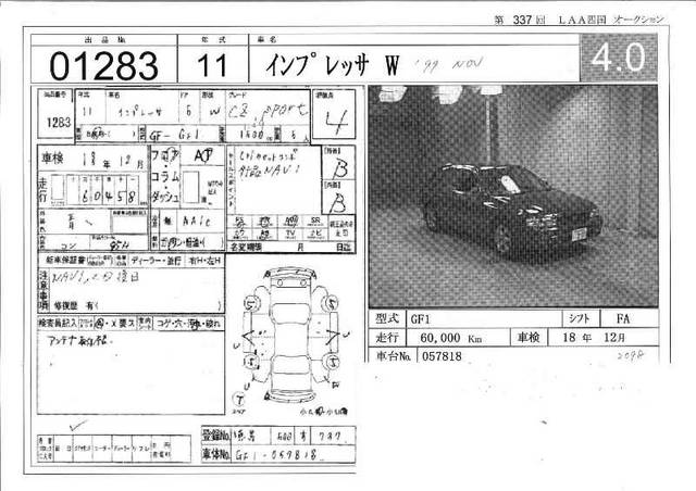 1999 Subaru Impreza