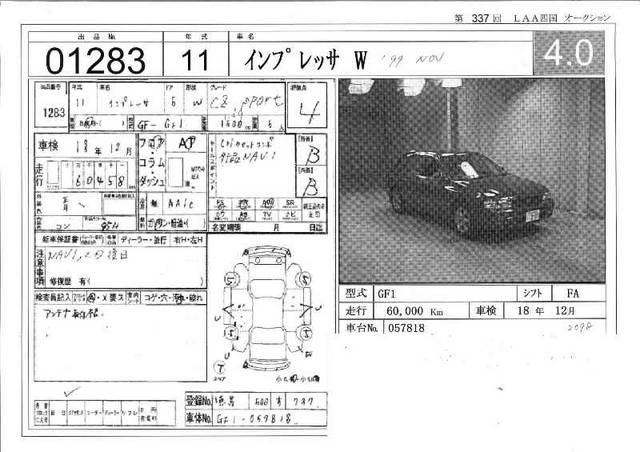 1999 Subaru Impreza Wagon