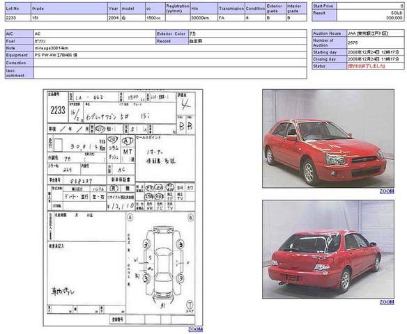 2004 Subaru Impreza Wagon