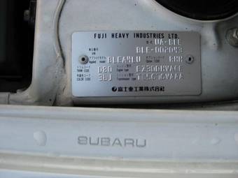 2003 Subaru Legacy B4 Pics