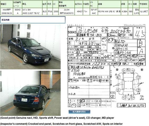 2004 Subaru Legacy B4