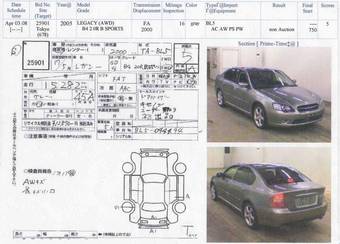 2005 Subaru Legacy B4 For Sale