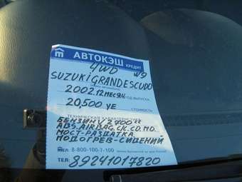 2002 Suzuki Grand Escudo Pictures