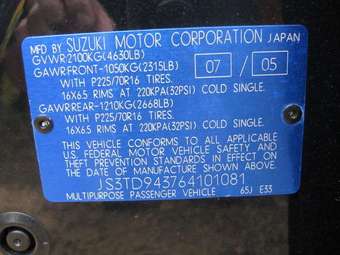 2006 Suzuki Grand Vitara Pictures