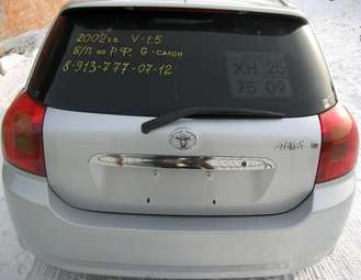 2002 Toyota Allex Images