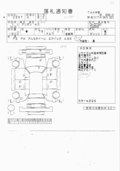 2002 Toyota Allion Photos