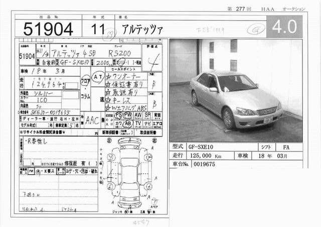 1999 Toyota Altezza Photos
