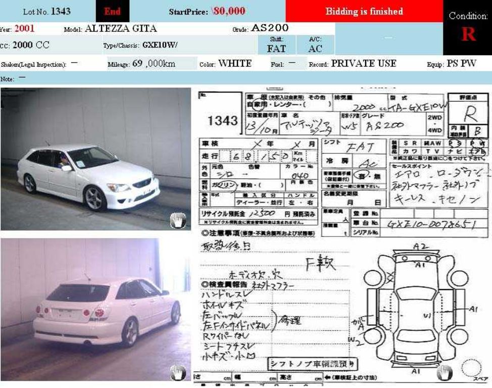 2001 Toyota Altezza Wagon