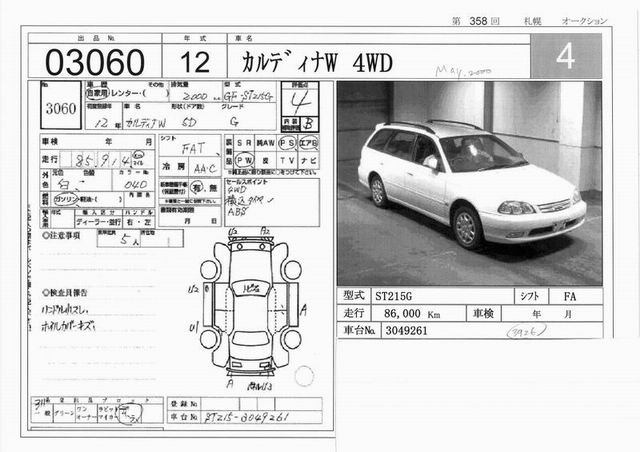 2000 Toyota Caldina Wallpapers