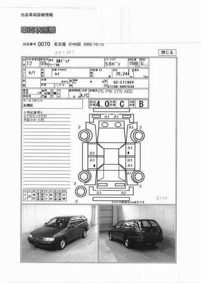 2000 Toyota Caldina For Sale