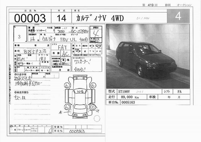 2002 Toyota Caldina Pictures