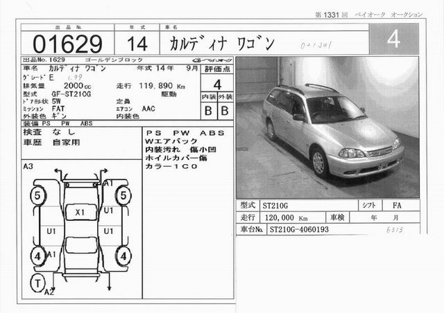 2002 Toyota Caldina Pictures