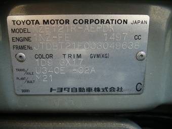 2001 Toyota Corolla For Sale