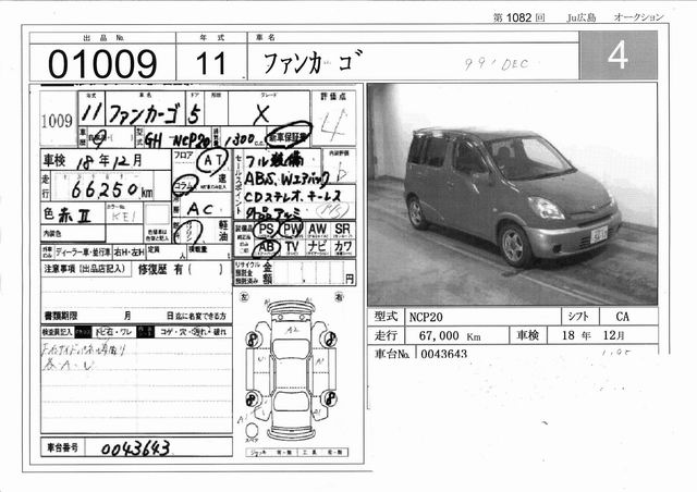 1999 Toyota Funcargo Pics