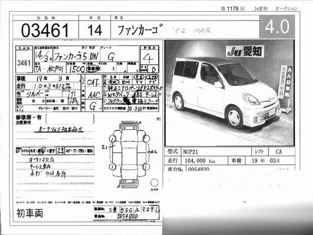 2002 Toyota Funcargo Pics