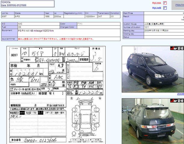 1998 Toyota Gaia