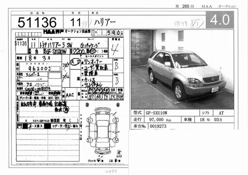 1999 Toyota Harrier Pictures