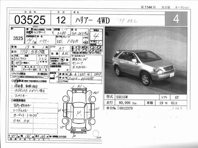 1999 Toyota Harrier Photos