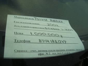 2004 Toyota Harrier Pictures