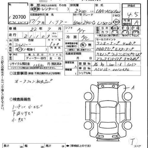 2005 Toyota Harrier