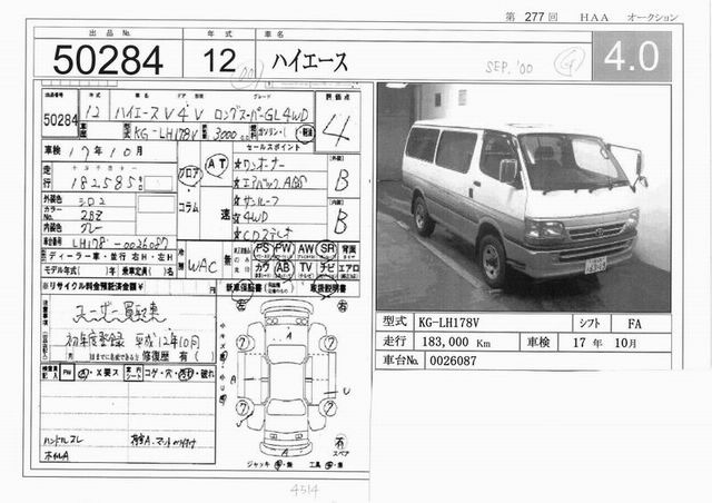 2000 Toyota Hiace Photos