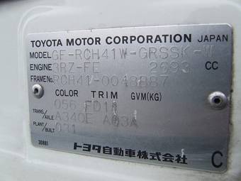 2001 Toyota Hiace Pics