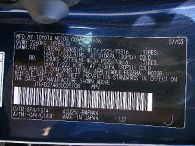 2003 Toyota Highlander