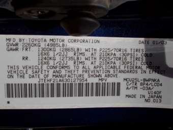 2003 Toyota Highlander Pictures