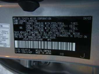 2003 Toyota Highlander Images