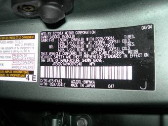 2004 Toyota Highlander For Sale