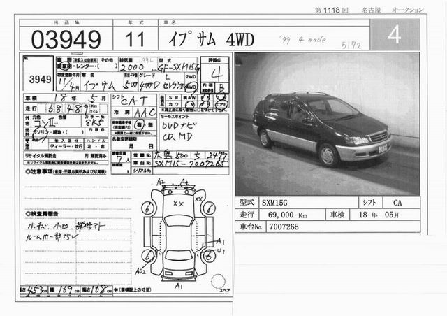 1999 Toyota Ipsum Wallpapers