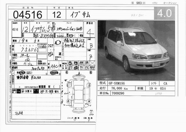 2000 Toyota Ipsum Wallpapers