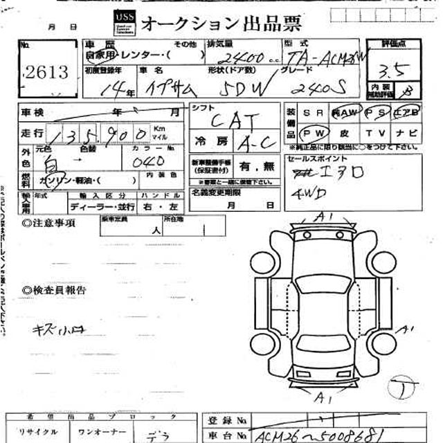 2002 Toyota Ipsum Photos