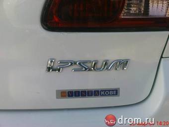 2003 Toyota Ipsum Pictures