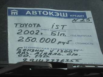 2002 Toyota ist Pictures
